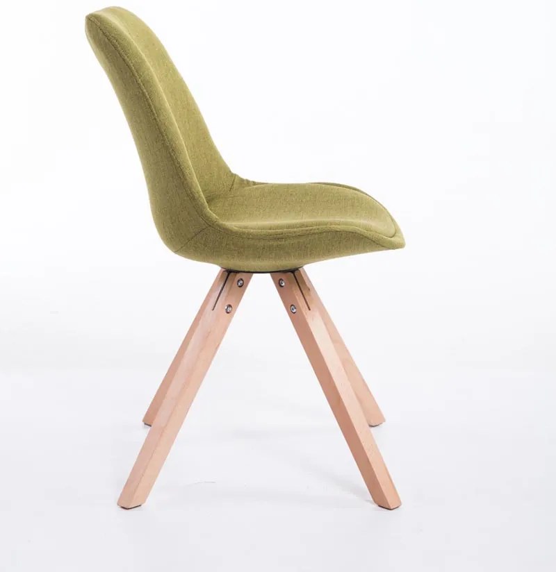 Cadeira cozinha e jantar Toulouse em tecido Square 48 x 84 x 56 cm Verde