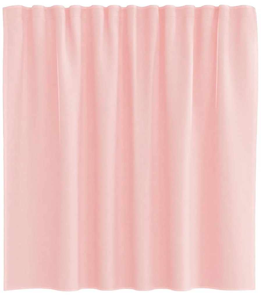 Cortinas de voile com laços 2 pcs rosa 140x140 cm