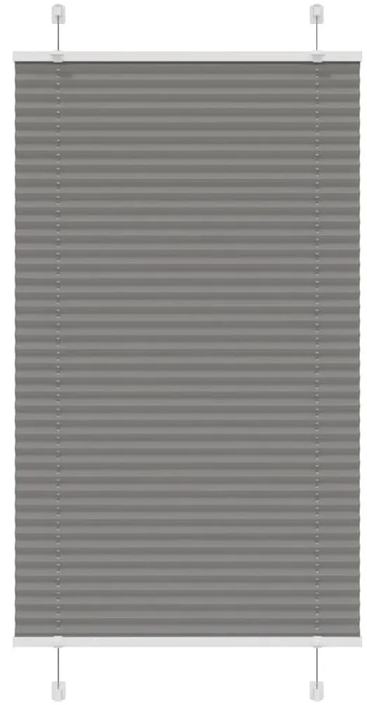Antracite Plissada Cega 80x150 cm Largura Tecido 79,4 cm