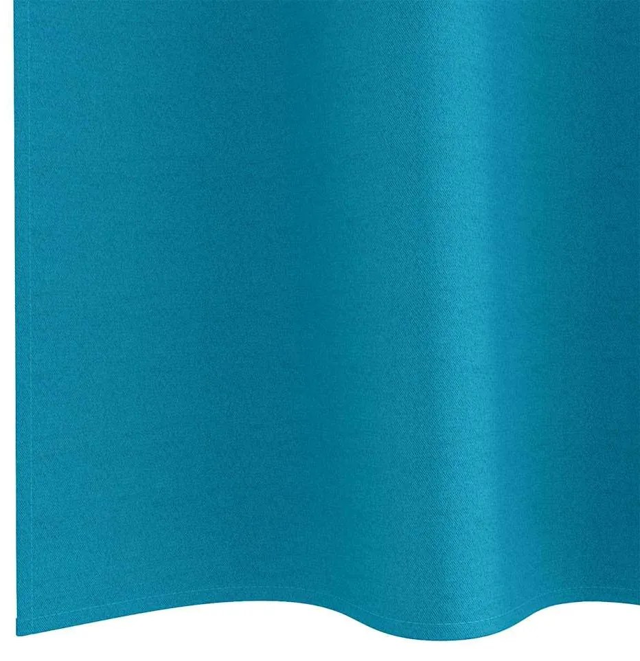Cortinas com cortinas 2 pcs Turquesa 140 x 140 cm Poliéster