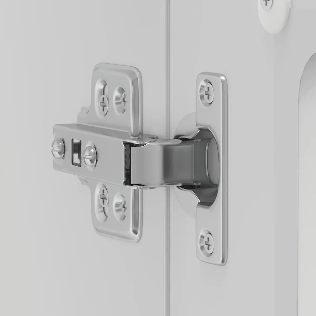Armário de parede de cozinha porta vidro Kalmar branca