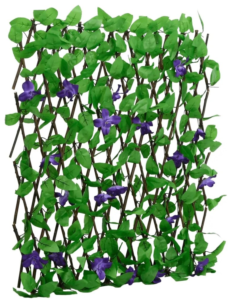 vidaXL Treliça de hera artificial extensível 180x70 cm verde