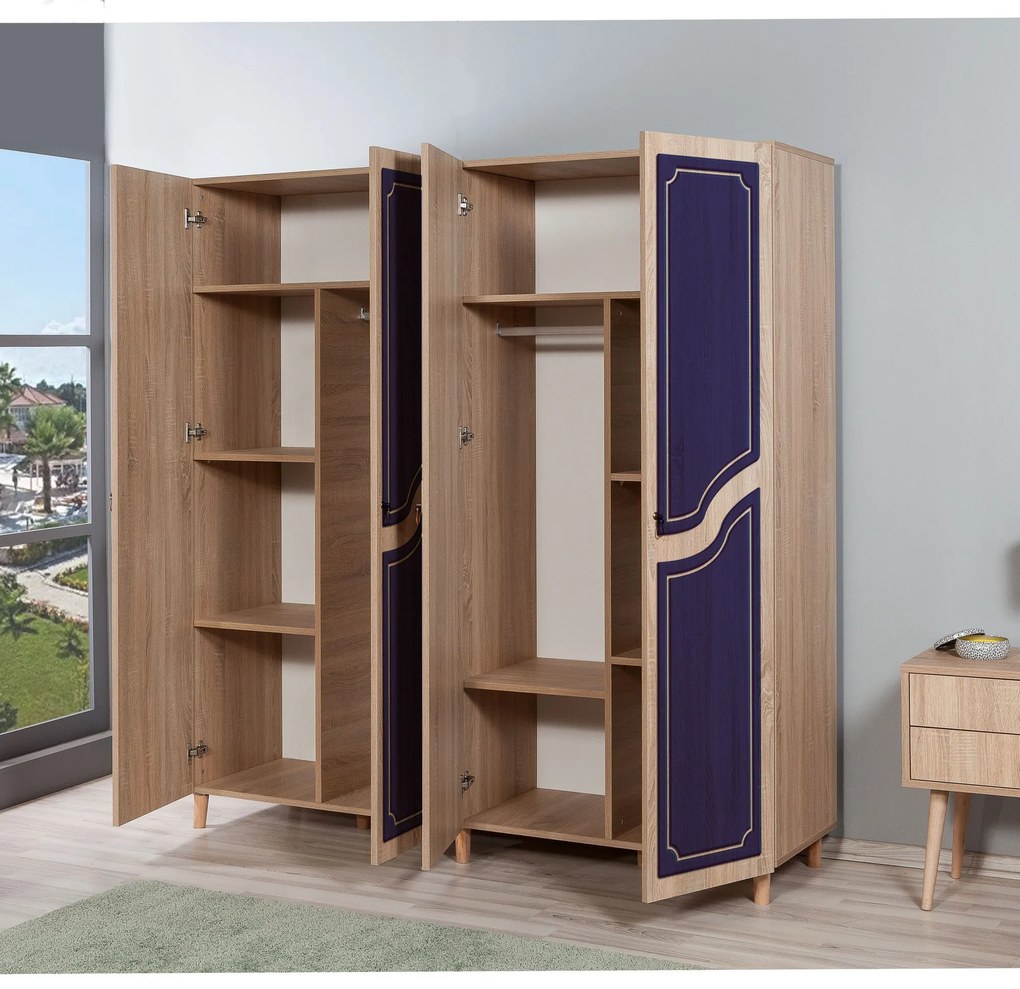 Roupeiro Imaj – Carvalho Sonoma – 180x192x52 cm