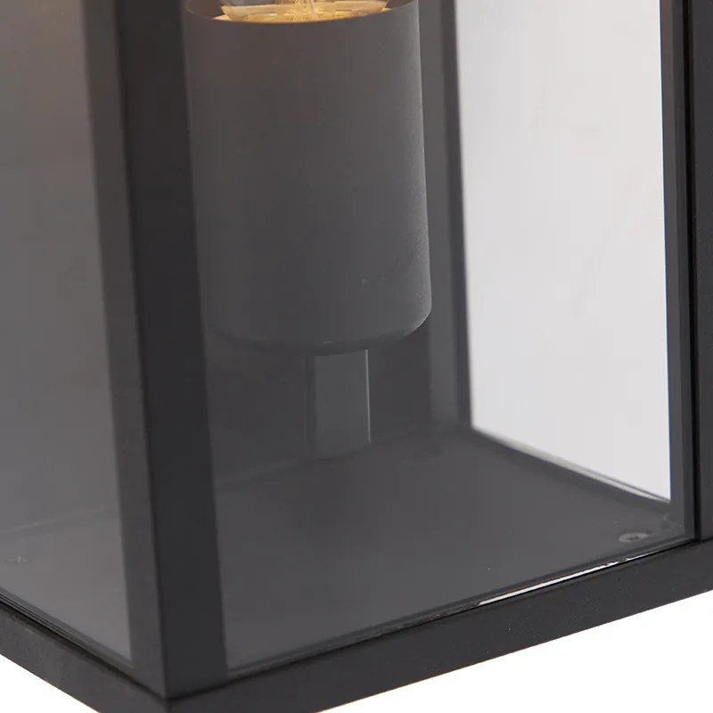 LED Candeeiro de parede inteligente preto 26 cm IP44 com Wi-Fi ST64 - Charlois Industrial