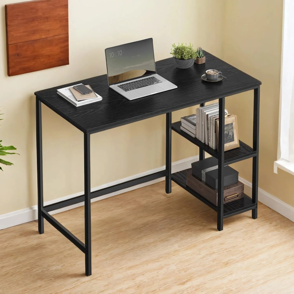 Secretaria para computador 50,1 x 100,1 x 76,1 cm preto