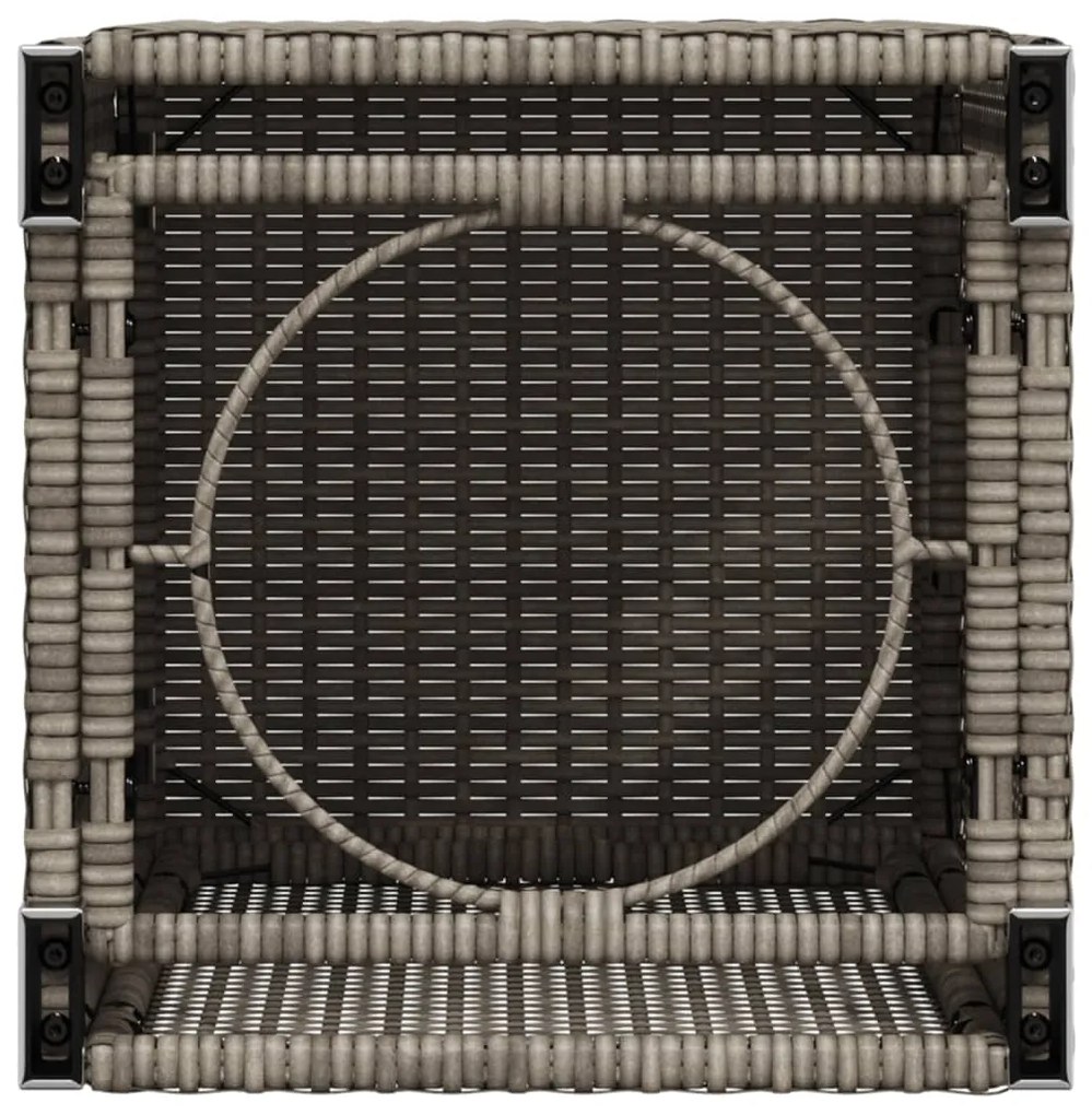 Cobertura para botija de gás 40x40x60 cm vime PE cinzento
