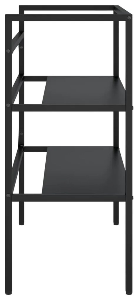 Estrutura p/ lavatório casa de banho ferro 79x38x83 cm preto
