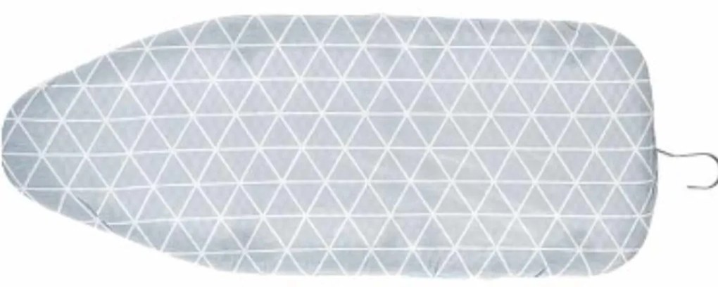 Tábua de Engomar Cinzento Zig-zag Metal (30,5 x 14 x 74 cm)