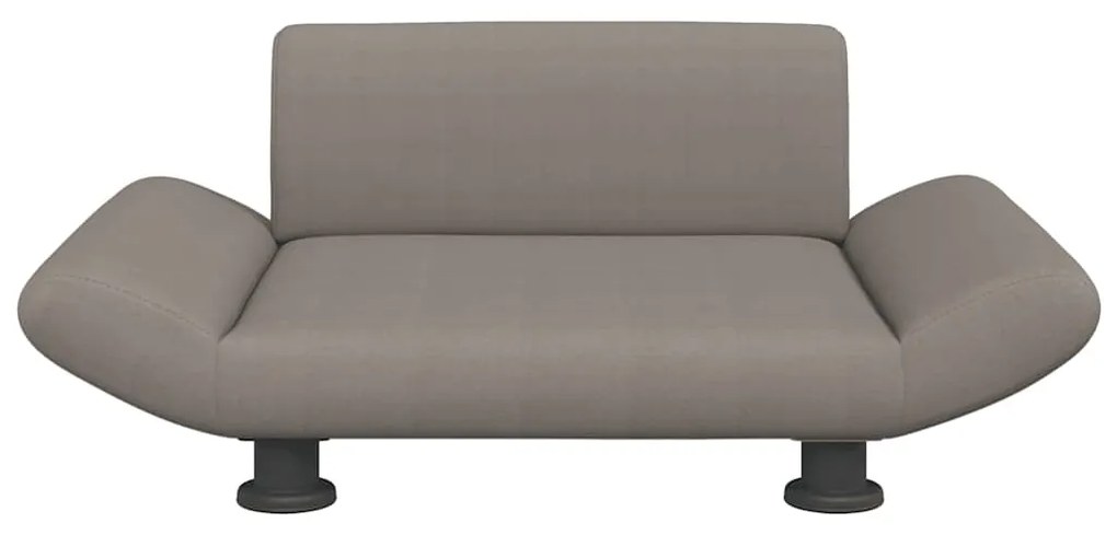 Cama para cães 70x45x28 cm tecido cinzento-acastanhado