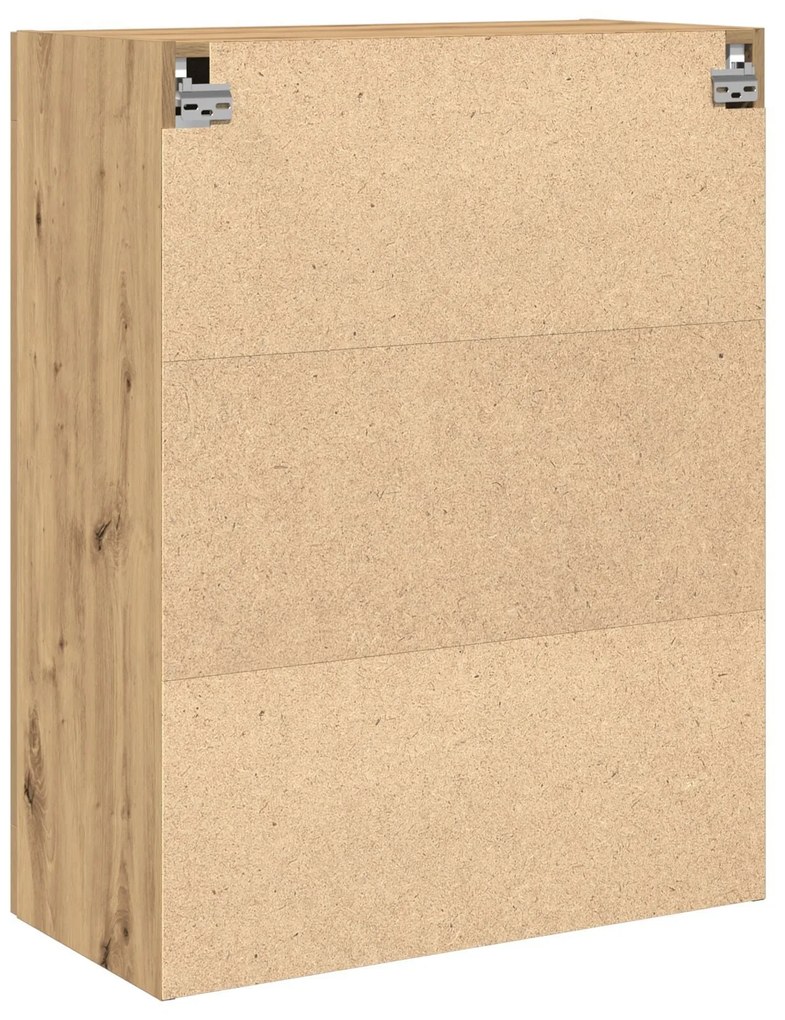 Armário de Parede com Portas de Vidro de Carvalho Artisan 69,5x34x90 c