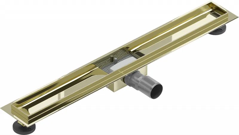 Mexen Flat corpo para ralo linear 70 cm, dourado - 1515070