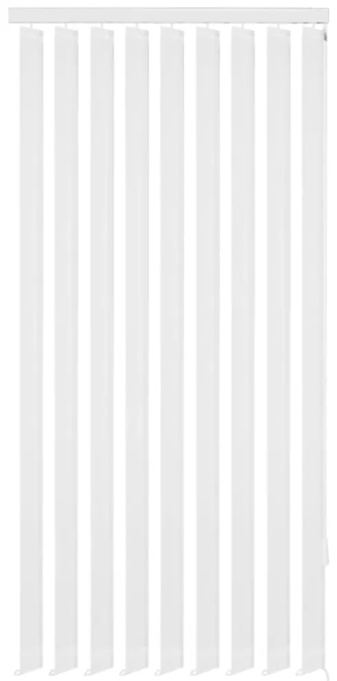 242842 vidaXL Estores verticais 120 x 180 cm tecido branco