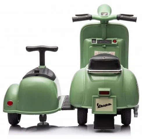 Vespa para crianças 150 VL1T com sidecar 6V Verde