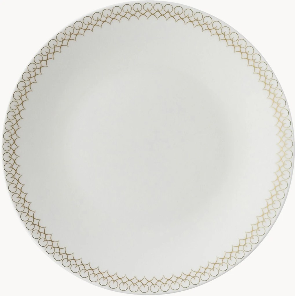 Pratos de pequeno-almoço Jade Bone China, conjunto de 6