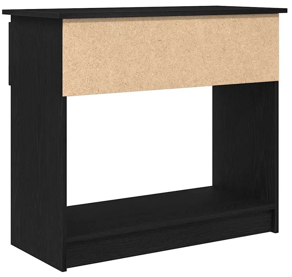 Mesa consola com gavetas 85,5x38,5x74,5 cm preto