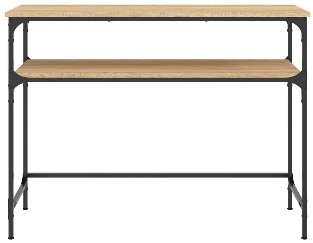 Mesa consola 100x35,5x75cm derivados de madeira carvalho sonoma
