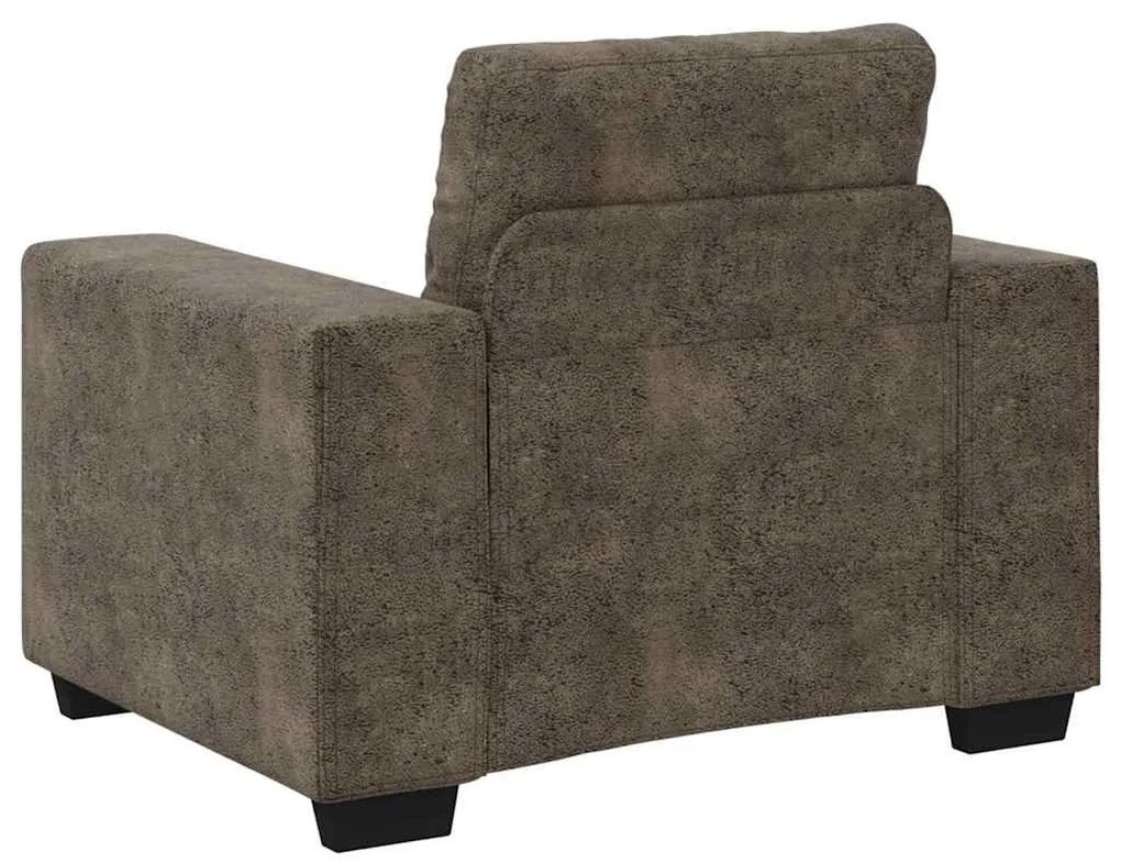 Poltrona vidaXL Cinza Escuro 59 cm em Couro Sintético