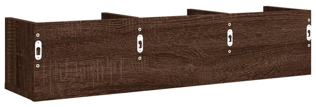 Armários de parede 2 pcs derivados de madeira carvalho castanho