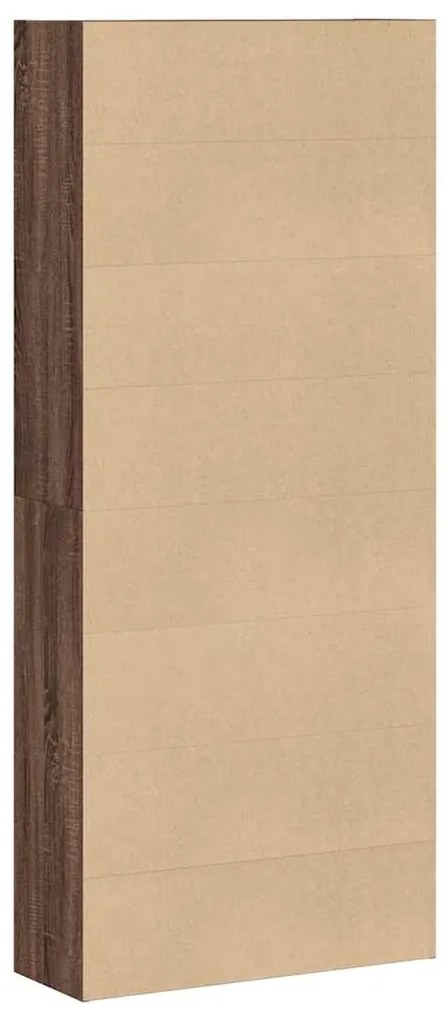 Estante 80x30x189cm derivados de madeira carvalho castanho