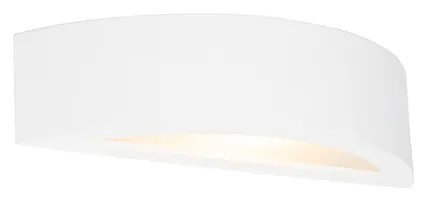 Candeeiro de Parede Rústico Gesso Branco - Aurel Novo Rústico