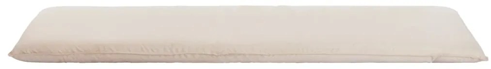 Espreguiçadeira dobrável tecido oxford branco nata