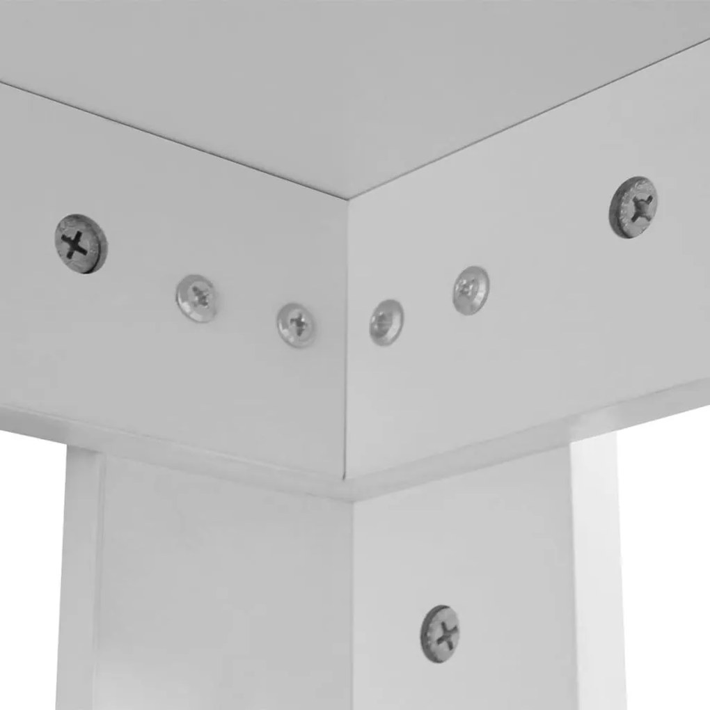 Mesa de jantar 140x80x75 cm branco