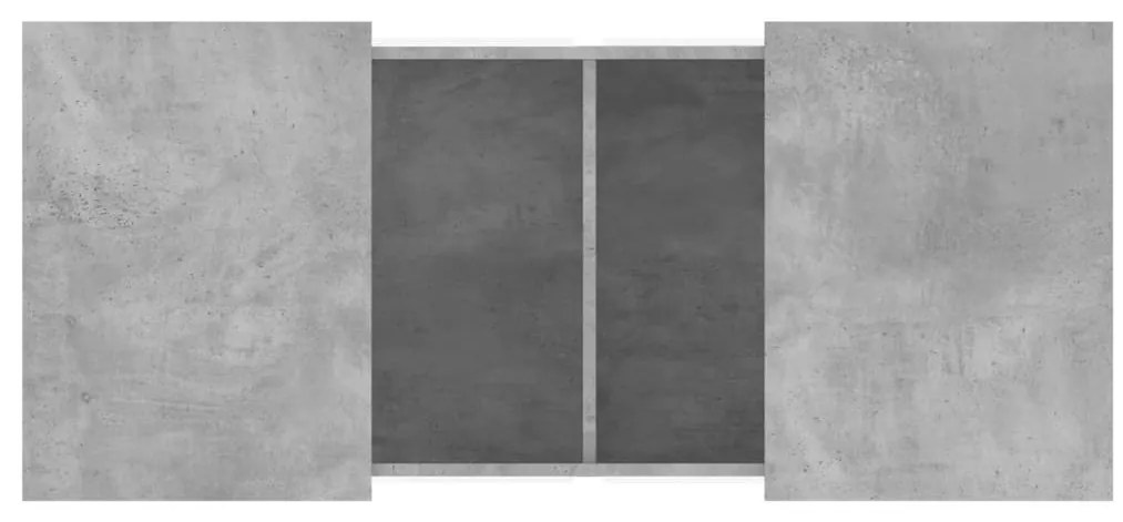 Mesa de centro 80x55x40 cm derivados de madeira cinza cimento