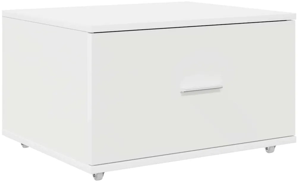 Mesa com gaveta Branco 131.5 x 50 x 106.5 cm Madeira processada