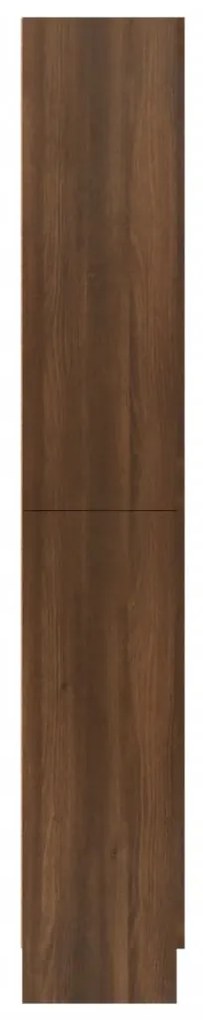Vitrine 82,5x30,5x185,5 cm derivados madeira carvalho castanho