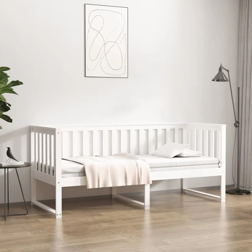 vidaXL Espreguiçadeira sem colchão 75x190 cm branco