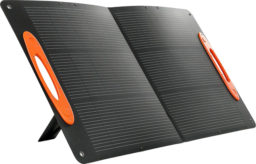 HOMCOM Carregador Solar 100W Dobrável com Porta USB-A e USB-C para Carregamento Rápido, IP67, Preto | Aosom Portugal