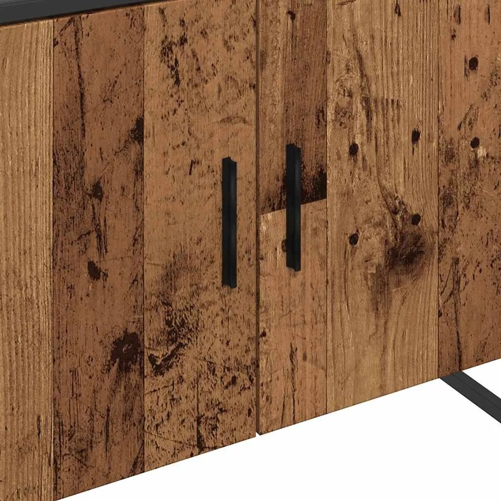 Armário lavatório WC 80x33x60cm derivados madeira madeira velha