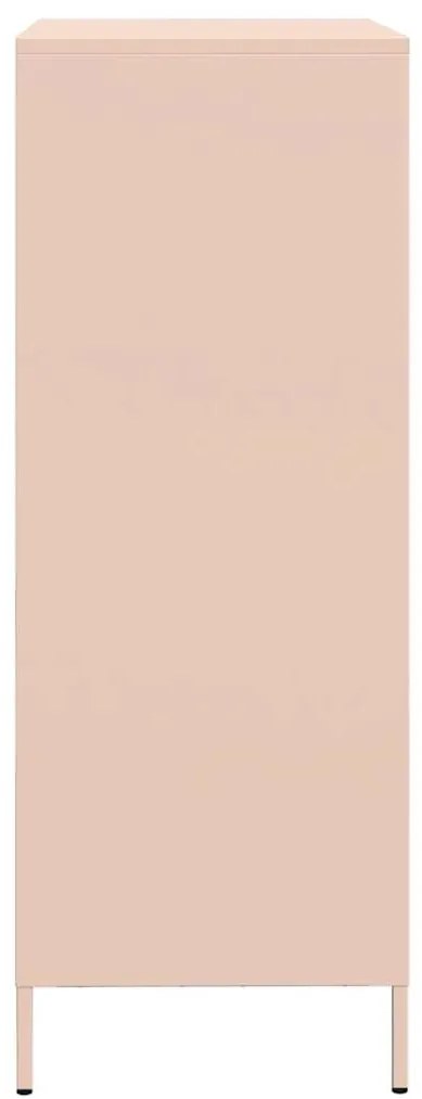 Móvel alto 68x39x101,5 cm aço rosa