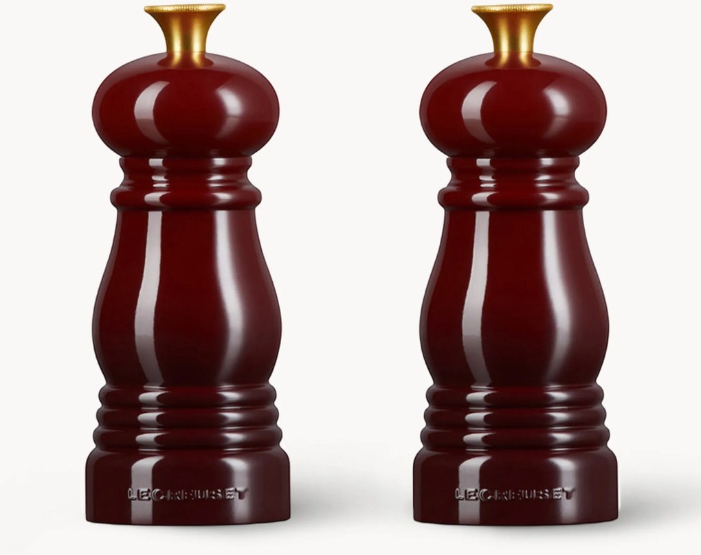 Moinhos de sal e pimenta com moedor de cerâmica Creuset, conjunto de 2