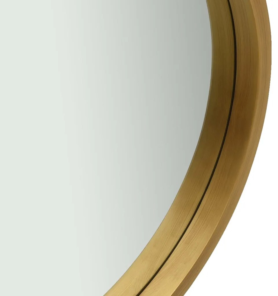 Espelho de parede com alça 50 cm dourado