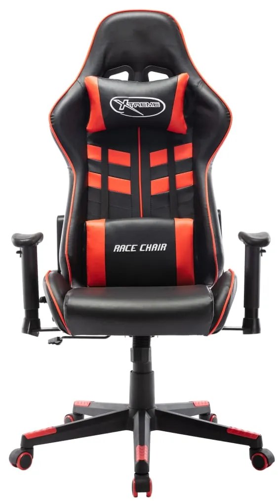 Cadeira de gaming couro artificial preto e vermelho