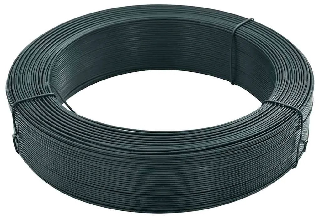 Arame para prender cerca 250 m 2,3/3,8 mm aço preto esverdeado