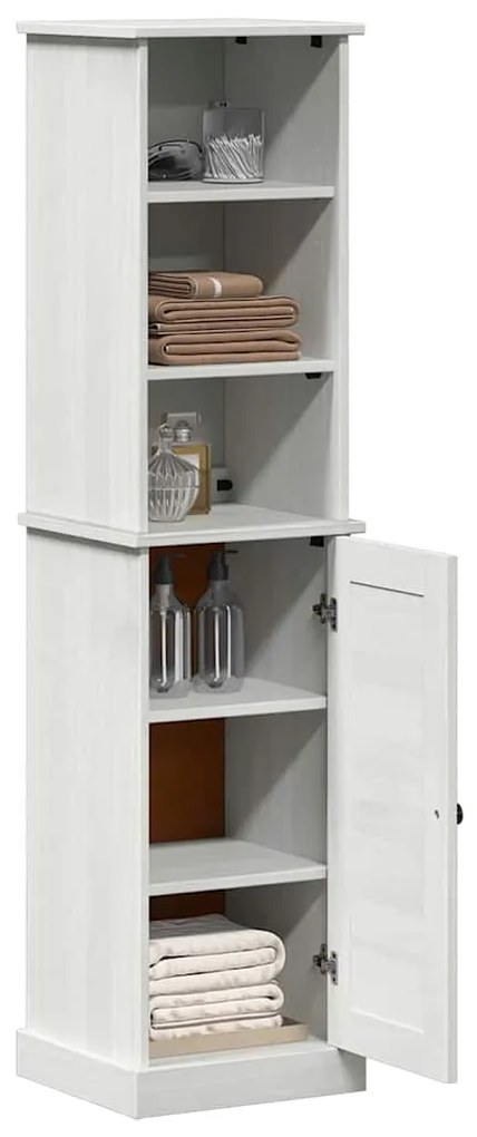 Conjunto de Móveis para Banheiro 2 pcs Marrom e Branco