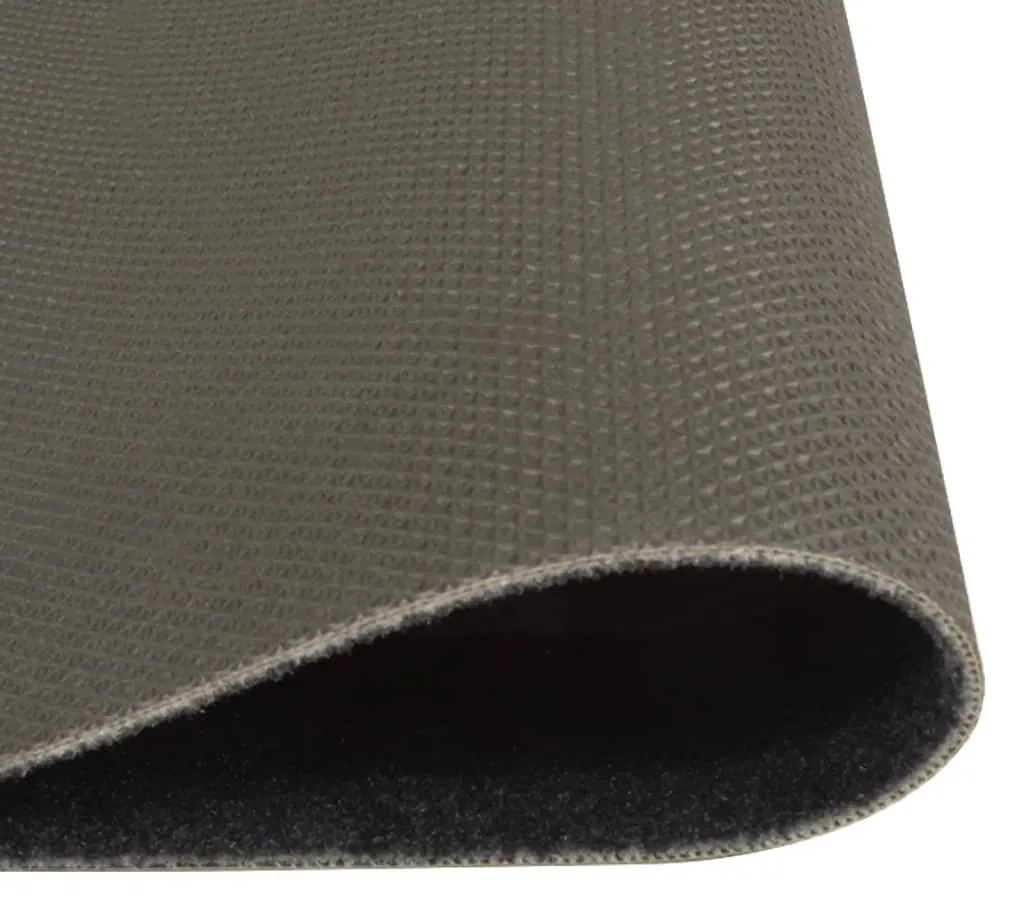 Tapete de cozinha lavável 45x150 cm veludo padrão café preto