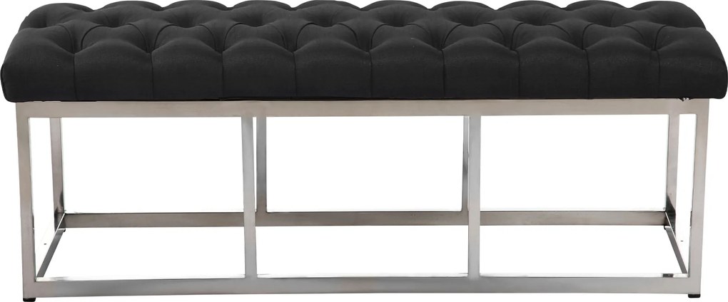 Banco Amun Tecido cinzento escuro