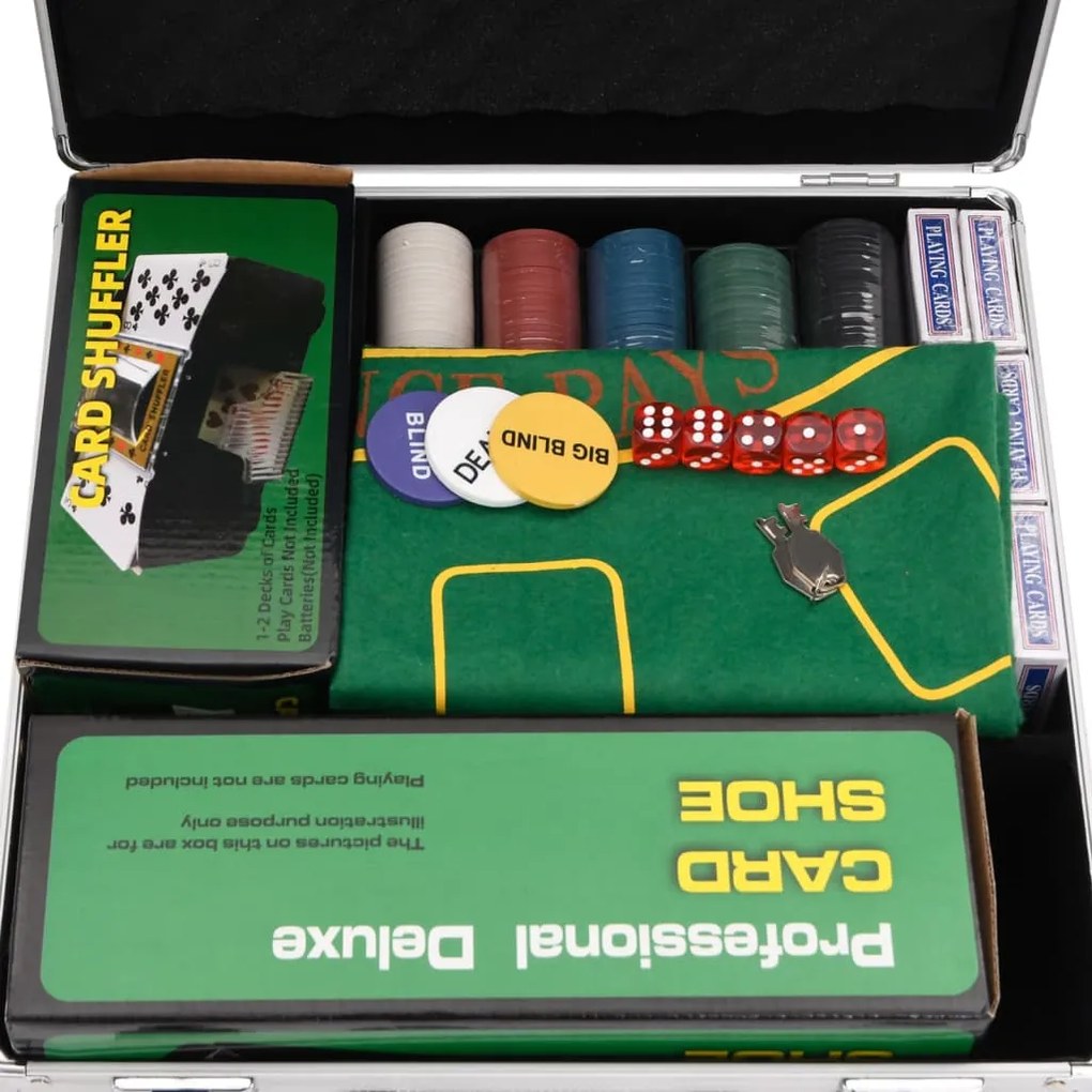 Conjunto de fichas de póquer 600 pcs 4 g