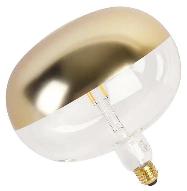 Lâmpada LED E27 regulável espelho dourado 6W 360lm 1800K