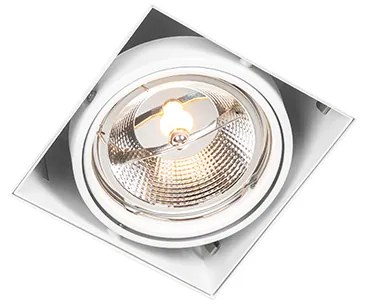 Foco embutido branco GU10 AR111 sem moldura ajustável - Oneon Moderno