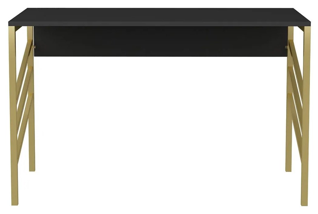 Secretária de Estudo Josephine – Dourado e Antracite – 120x60x74,8 cm
