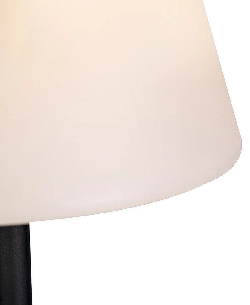 LED Candeeiro de pé exterior inteligente preto com Wi-Fi A60 - Virginia Moderno