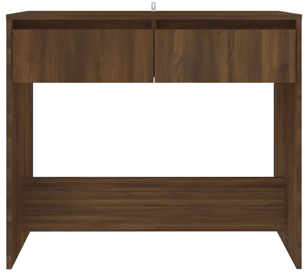 Mesa consola derivados de madeira carvalho castanho