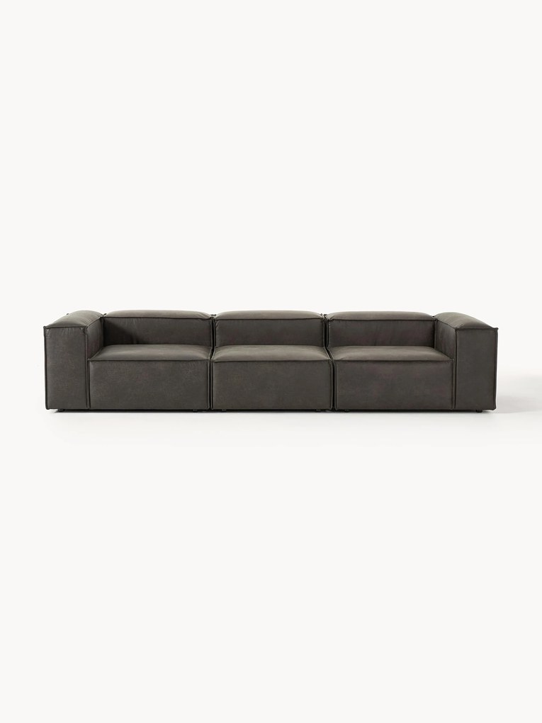 Modular Recycled Leather Sofa Lennon (4-seater)