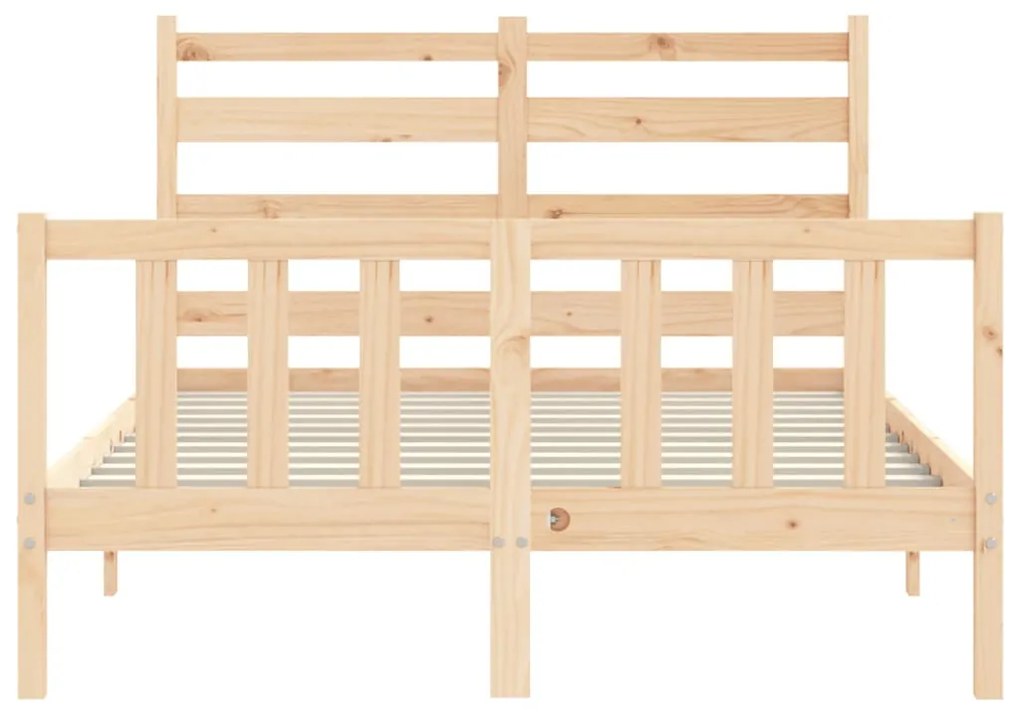 Cama sem colchão 120x200 cm madeira de pinho maciça