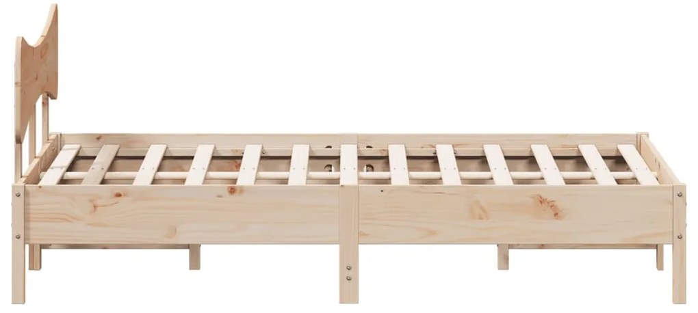 Cama sem colchão 135x190 cm madeira de pinho maciça