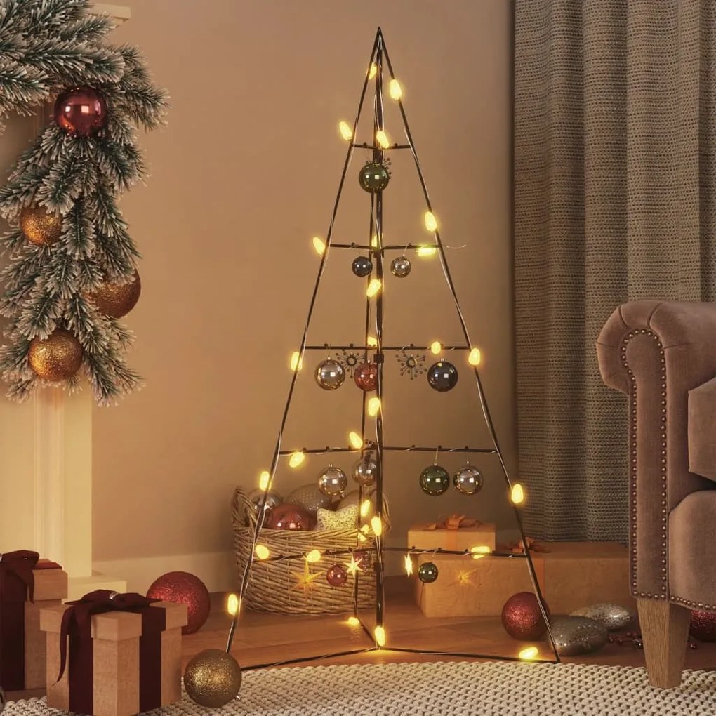 Árvore de Natal Piramide para Decoração em Metal - 100 cm